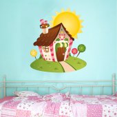 Autocolante decorativo infantil casinha