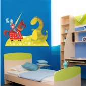 Autocolante decorativo infantil cavaleiros