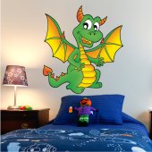 Autocolante decorativo infantil dragón