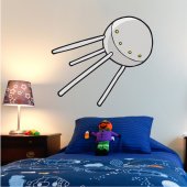 Autocolante decorativo infantil espaço