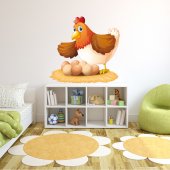 Autocolante decorativo infantil galinha