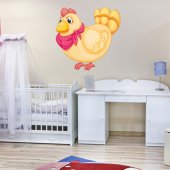 Autocolante decorativo infantil galinha