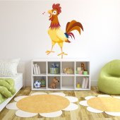 Autocolante decorativo infantil galo