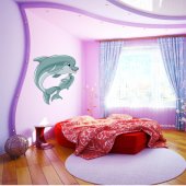 Autocolante decorativo infantil golfinho