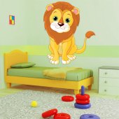 Autocolante decorativo infantil leão