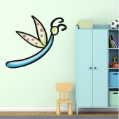 Autocolante decorativo infantil libélula