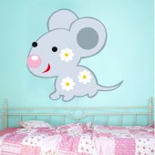 Autocolante decorativo infantil mouse