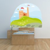 Autocolante decorativo infantil paisagem