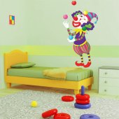 Autocolante decorativo infantil palhaço