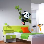 Autocolante decorativo infantil panda