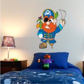 Autocolante decorativo infantil pirata