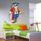 Autocolante decorativo infantil pirata