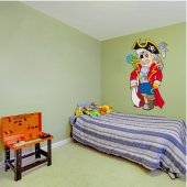 Autocolante decorativo infantil pirata