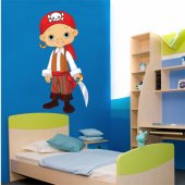 Autocolante decorativo infantil pirata