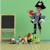 Autocolante decorativo infantil pirata