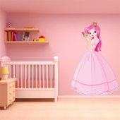 Autocolante decorativo infantil princesa