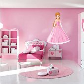 Autocolante decorativo infantil princesa