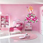 Autocolante decorativo infantil princesa