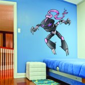 Autocolante decorativo infantil robôs