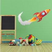 Autocolante decorativo infantil rockets