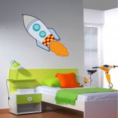 Autocolante decorativo infantil rockets