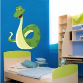 Autocolante decorativo infantil serpente