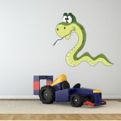 Autocolante decorativo infantil serpente