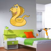 Autocolante decorativo infantil serpente