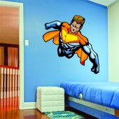 Autocolante decorativo infantil super-herói
