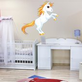 Autocolante decorativo infantil unicórnio