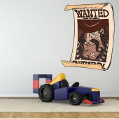 Autocolante decorativo infantil wanted