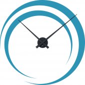 Autocolante relógios de parede espiral