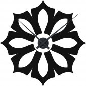 Autocolante relógios de parede flores