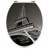 Autocolante tampo de sanita Torre Eiffel