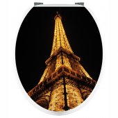 Autocolante tampo de sanita Torre Eiffel