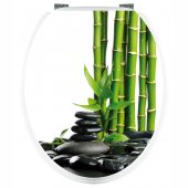Bamboo - Toilet Seat Decal Sticker