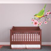 Branch with Bird Wall Stickers