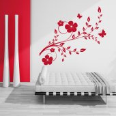 Branch with Butterflies Wall Stickers