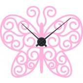 Butterfly Clock Wall Stickers