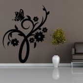 Butterfly Flower Wall Stickers