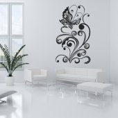 Butterfly Flower Wall Stickers