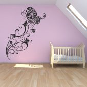 Butterfly Flower Wall Stickers