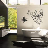 Butterfly Flower Wall Stickers