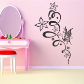 Butterfly Flower Wall Stickers