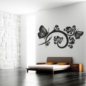 Butterfly Flower Wall Stickers