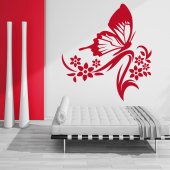 Butterfly Flower Wall Stickers