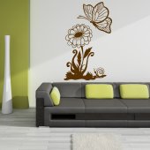 Butterfly Flower Wall Stickers