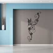 Butterfly Flower Wall Stickers