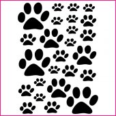 Cat track Set Wall Stickers