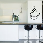 Coffee Cup Wall Stickers